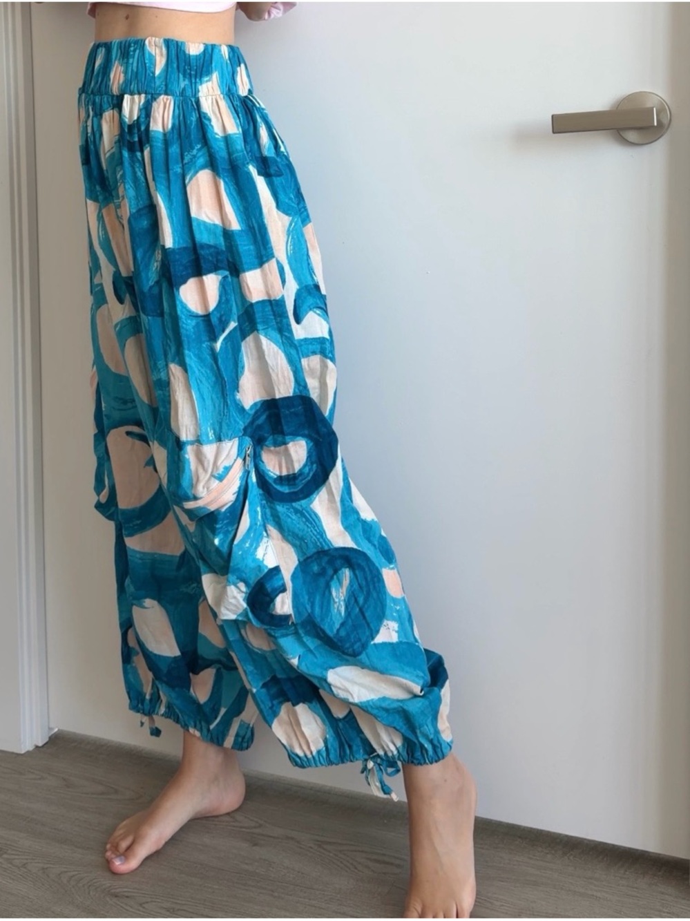 RARE 2006 Printed Parachute Cargo Pants